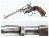 Antique E. LEFAUCHEUX Brevet Model 1854 12mm PINFIRE Single Action REVOLVER Like Those Used by the South During the American Civil War - 1 of 21