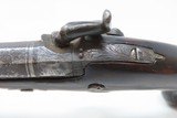 c1840s English PARKER Antique DERINGER-TYPE Pocket Pistol .44 Caliber Percussion Formidable Single Shot Self-Defense Pistol - 11 of 16