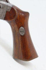 Fancy Antique LEFAUCHEUX 8mm Pinfire FOLDING TRIGGER Double Action RevolverEngraved DAO European Sidearm - 3 of 17