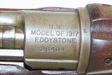 WORLD WAR I Era U.S. EDDYSTONE Model 1917 Bolt Action C&R MILITARY Rifle WWI .30-06 American Rifle Made in 1918 - 8 of 19