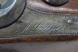 GERMAN Antique M. LEUNER .54 Caliber PERCUSSION Self-Defense BELT Pistol
Single Shot Percussion Pistol Made Circa the Mid-1800s - 6 of 17