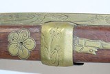 SCARCE Engraved Antique JAPANESE MATCHLOCK “Tanegashima” ARQUEBUS MusketFascinating Ancient Weaponry with Adorned Stock - 9 of 21