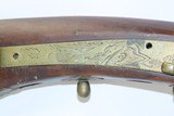 SCARCE Engraved Antique JAPANESE MATCHLOCK “Tanegashima” ARQUEBUS MusketFascinating Ancient Weaponry with Adorned Stock - 6 of 21