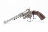 RARE German 9mm PINFIRE Revolver P.D. LUNESCHLOSS “P.D.L.” Engraved c1870sMid-to-Late-19th Prussian Lefaucheux Type Sidearm - 2 of 21