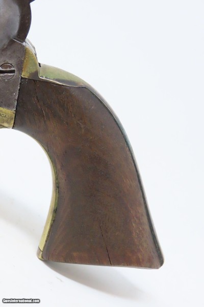 c1863 “SUNDANCE MINING CO.” Antique COLT Model 1851 NAVY .36 Cal. RevolverManufactured Mid-Civil War with Period LEATHER HOLSTER - Image 5 of 23