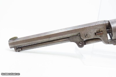 c1863 “SUNDANCE MINING CO.” Antique COLT Model 1851 NAVY .36 Cal. RevolverManufactured Mid-Civil War with Period LEATHER HOLSTER - Image 7 of 23