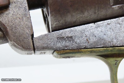 c1863 “SUNDANCE MINING CO.” Antique COLT Model 1851 NAVY .36 Cal. RevolverManufactured Mid-Civil War with Period LEATHER HOLSTER - Image 8 of 23