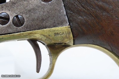 c1863 “SUNDANCE MINING CO.” Antique COLT Model 1851 NAVY .36 Cal. RevolverManufactured Mid-Civil War with Period LEATHER HOLSTER - Image 9 of 23