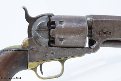 c1863 “SUNDANCE MINING CO.” Antique COLT Model 1851 NAVY .36 Cal. RevolverManufactured Mid-Civil War with Period LEATHER HOLSTER - Image 21 of 23