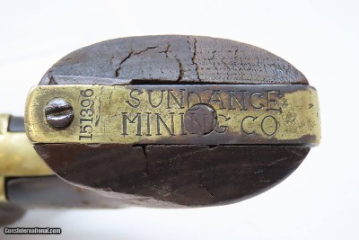 c1863 “SUNDANCE MINING CO.” Antique COLT Model 1851 NAVY .36 Cal. RevolverManufactured Mid-Civil War with Period LEATHER HOLSTER - Image 16 of 23