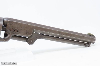 c1863 “SUNDANCE MINING CO.” Antique COLT Model 1851 NAVY .36 Cal. RevolverManufactured Mid-Civil War with Period LEATHER HOLSTER - Image 22 of 23