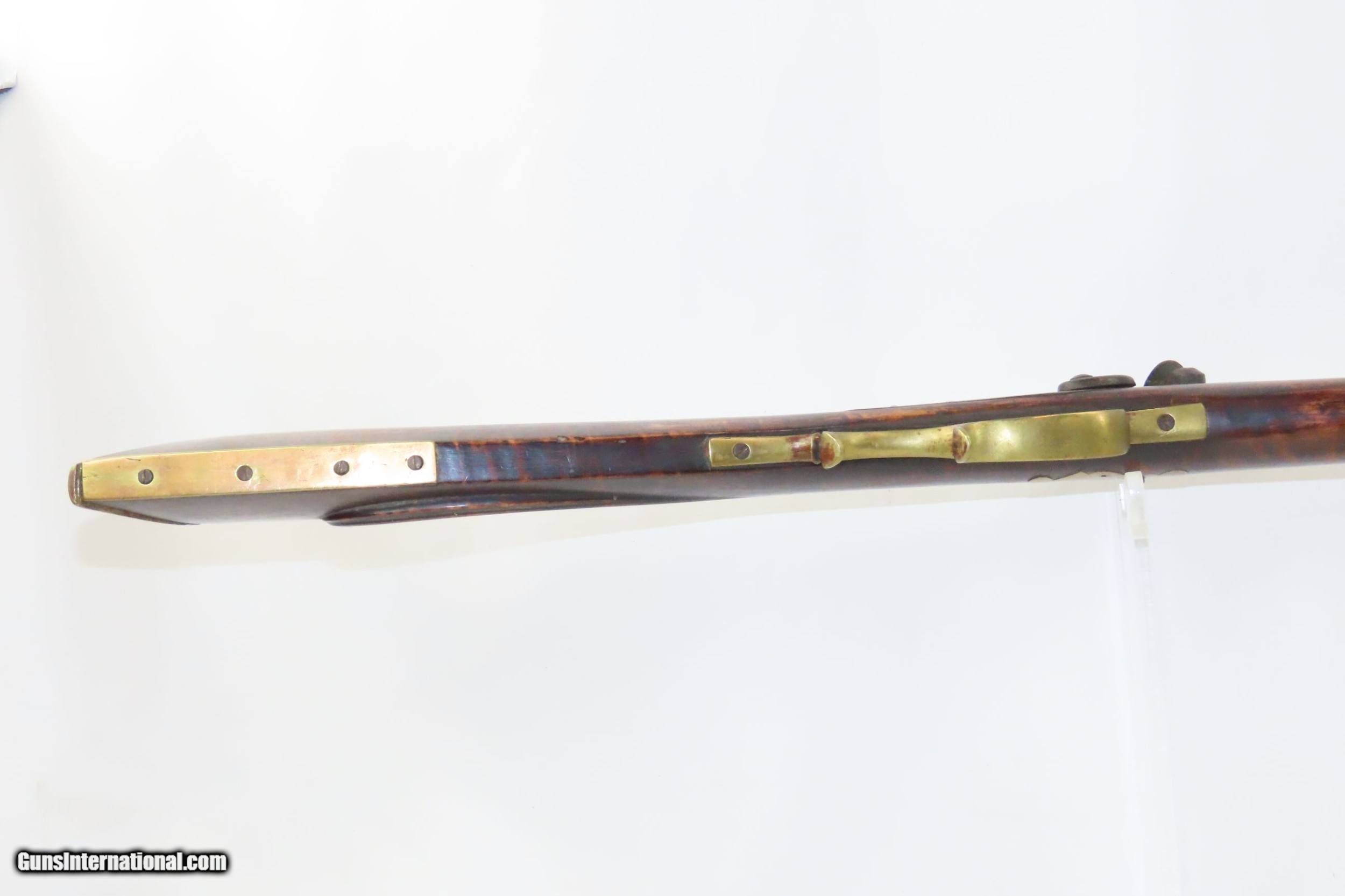 Antique A.A.J. SIGNED Half-Stock .36 Cal. BACK ACTION Percussion LONG ...