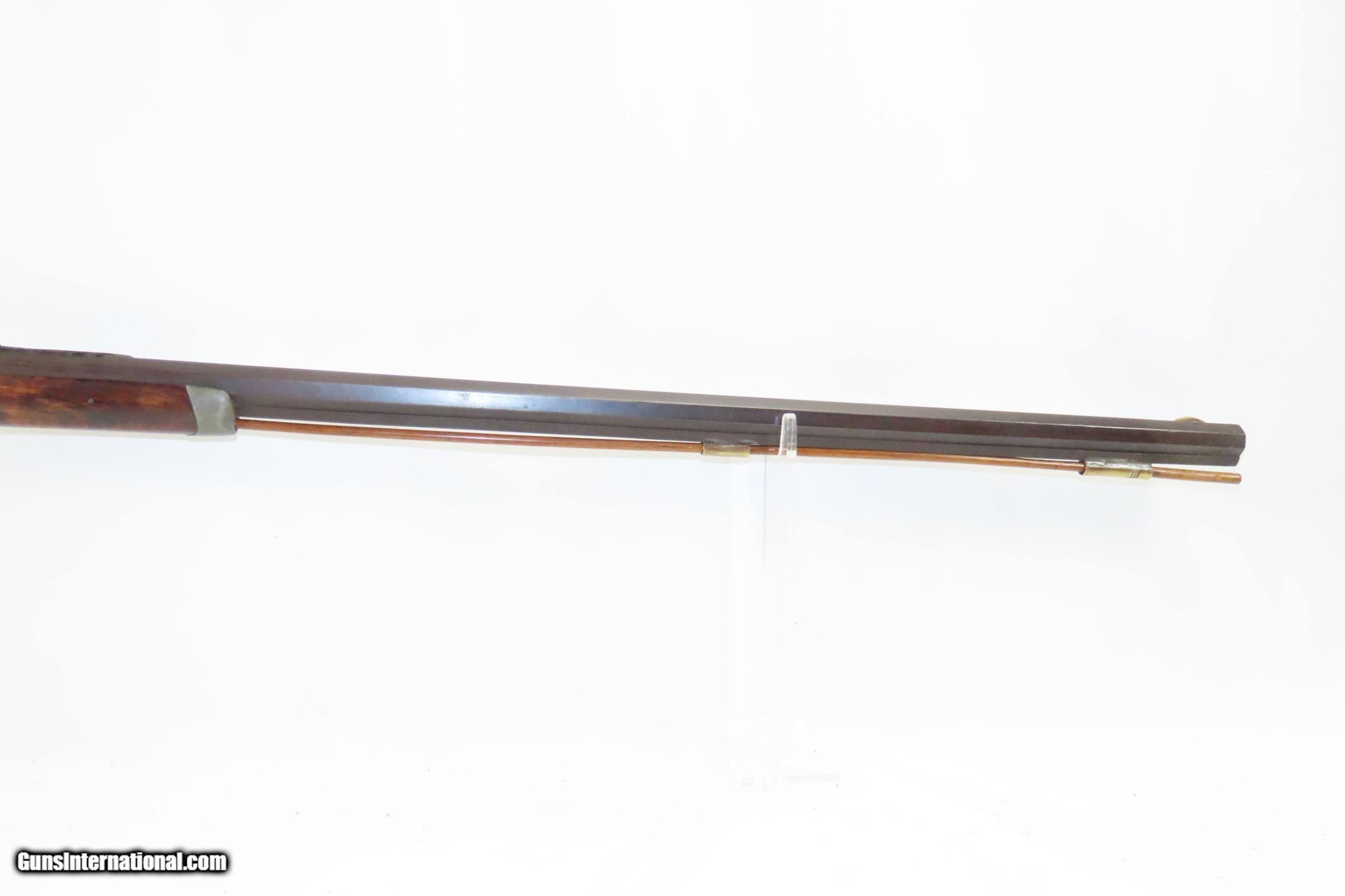 Antique A.A.J. SIGNED Half-Stock .36 Cal. BACK ACTION Percussion LONG ...