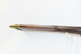 Antique A.A.J. SIGNED Half-Stock .36 Cal. BACK ACTION Percussion LONG RIFLE Kentucky Style Long Rifle with H.E. GOLCHER LOCK! - 10 of 19