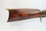 Antique A.A.J. SIGNED Half-Stock .36 Cal. BACK ACTION Percussion LONG RIFLE Kentucky Style Long Rifle with H.E. GOLCHER LOCK! - 3 of 19