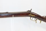 Antique A.A.J. SIGNED Half-Stock .36 Cal. BACK ACTION Percussion LONG RIFLE Kentucky Style Long Rifle with H.E. GOLCHER LOCK! - 16 of 19
