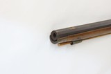Antique BACK ACTION Full Stock AMERICAN Percussion .40 Caliber Long RifleWith 1891 INDIAN HEAD PENNY in Stock - 16 of 17