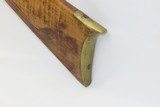 Antique BACK ACTION Full Stock AMERICAN Percussion .40 Caliber Long RifleWith 1891 INDIAN HEAD PENNY in Stock - 17 of 17
