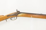 Antique BACK ACTION Full Stock AMERICAN Percussion .40 Caliber Long RifleWith 1891 INDIAN HEAD PENNY in Stock - 4 of 17