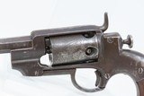CIVIL WAR Antique ALLEN & WHEELOCK Sidehammer POCKET Percussion RevolverSCARCE; 1 of only 750 Made with Great Cylinder Scene! - 18 of 19