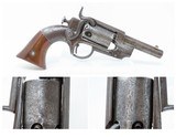 CIVIL WAR Antique ALLEN & WHEELOCK Sidehammer POCKET Percussion RevolverSCARCE; 1 of only 750 Made with Great Cylinder Scene! - 1 of 19