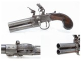 London Antique “Tap Action” DOUBLE BARREL Superposed .44 FLINTLOCK PistolENGLISH Made LATE 1700S to EARLY 1800s! - 1 of 16