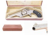 Antique SMITH & WESSON .32 “Wild West” SINGLE ACTION REVOLVER Spur Trigger1-1/2 Frame Centerfire Revolver with MAROON S&W BOX - 1 of 21