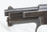 Pre-WWI GERMAN Mauser Model 1910 .25 ACP Semi-Automatic C&R POCKET PistolGerman Side Arm Chambered in 6.35mm Browning Auto - 5 of 21