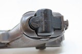 1917 mfr. WORLD WAR I Era GERMAN LUGER DWM P.08 9x19mm C&R Pistol WWI German Military Sidearm w/ 1915 Dated HOLSTER - 15 of 24