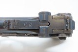 1917 mfr. WORLD WAR I Era GERMAN LUGER DWM P.08 9x19mm C&R Pistol WWI German Military Sidearm w/ 1915 Dated HOLSTER - 11 of 24