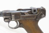 1917 mfr. WORLD WAR I Era GERMAN LUGER DWM P.08 9x19mm C&R Pistol WWI German Military Sidearm w/ 1915 Dated HOLSTER - 6 of 24