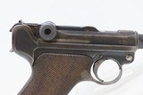 1917 mfr. WORLD WAR I Era GERMAN LUGER DWM P.08 9x19mm C&R Pistol WWI German Military Sidearm w/ 1915 Dated HOLSTER - 23 of 24