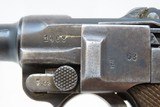 1917 mfr. WORLD WAR I Era GERMAN LUGER DWM P.08 9x19mm C&R Pistol WWI German Military Sidearm w/ 1915 Dated HOLSTER - 8 of 24