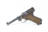 1917 mfr. WORLD WAR I Era GERMAN LUGER DWM P.08 9x19mm C&R Pistol WWI German Military Sidearm w/ 1915 Dated HOLSTER - 4 of 24