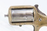 ENGRAVED Antique JAMES REID “My Friend” KNUCKLE DUSTER .22 Caliber REVOLVER 1870s Catskill, New York BRASS KNUCKLE PISTOL Combination - 4 of 13
