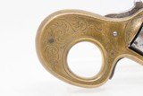 ENGRAVED Antique JAMES REID “My Friend” KNUCKLE DUSTER .22 Caliber REVOLVER 1870s Catskill, New York BRASS KNUCKLE PISTOL Combination - 12 of 13