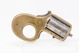 ENGRAVED Antique JAMES REID “My Friend” KNUCKLE DUSTER .22 Caliber REVOLVER 1870s Catskill, New York BRASS KNUCKLE PISTOL Combination - 11 of 13