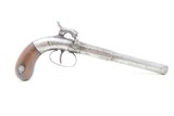 Antique 1846 Dated EUROPEAN Percussion .34 Cal. SELF DEFENSE Belt PistolEUROPEAN Self-defense BELT/MUFF Pistol! - 2 of 17