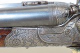 BEAUTIFUL, Engraved German DRILLING 16 GAUGE Shotgun CHRISTOPH FUNK SxS
With Red Deer Stag & Chamois Engravings - 7 of 23