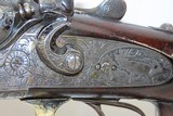 BEAUTIFUL, Engraved German DRILLING 16 GAUGE Shotgun CHRISTOPH FUNK SxS
With Red Deer Stag & Chamois Engravings - 6 of 23