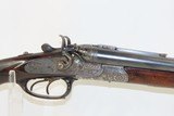 BEAUTIFUL, Engraved German DRILLING 16 GAUGE Shotgun CHRISTOPH FUNK SxS
With Red Deer Stag & Chamois Engravings - 20 of 23