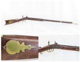 Antique MID-19th CENTURY Half-Stock .32 Cal. Percussion American LONG RIFLE Kentucky Style HUNTING/HOMESTEAD Long Rifle! - 1 of 18