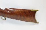 Antique MID-19th CENTURY Half-Stock .32 Cal. Percussion American LONG RIFLE Kentucky Style HUNTING/HOMESTEAD Long Rifle! - 14 of 18
