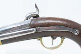 Antique French TULLE ARSENAL Mle 1837 MARINE .60 Caliber Percussion PistolUsed by FRENCH NAVY and MARITIME Troops - 18 of 19