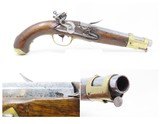 FRENCH Antique NAPOLEONIC WARS Era Model An IX Flintlock GENDARMERIE Pistol French MILITARY ARSENAL Made, Napoleonic Wars Pistol - 1 of 17
