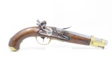 FRENCH Antique NAPOLEONIC WARS Era Model An IX Flintlock GENDARMERIE Pistol French MILITARY ARSENAL Made, Napoleonic Wars Pistol - 2 of 17
