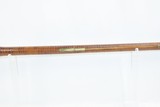 Antique “M.B.” SIGNED Full-Stock .36 Caliber Percussion AMERICAN LONG RIFLE Kentucky Style Long Rifle with T. & C. NEAVE LOCK! - 9 of 19