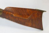 Antique “M.B.” SIGNED Full-Stock .36 Caliber Percussion AMERICAN LONG RIFLE Kentucky Style Long Rifle with T. & C. NEAVE LOCK! - 15 of 19