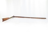 Antique “M.B.” SIGNED Full-Stock .36 Caliber Percussion AMERICAN LONG RIFLE Kentucky Style Long Rifle with T. & C. NEAVE LOCK! - 2 of 19