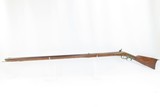 Antique “M.B.” SIGNED Full-Stock .36 Caliber Percussion AMERICAN LONG RIFLE Kentucky Style Long Rifle with T. & C. NEAVE LOCK! - 14 of 19